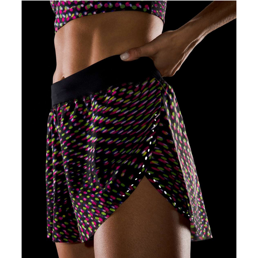 Women Lululemon Find Your Pace Lined High-Rise Short 3" 2021 SEAWHEEZE Size 4